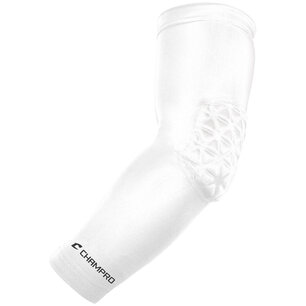 Champro Arm Sleeve with Elbow Padding White Champro Arm Sleeve with Elbow Padding White
