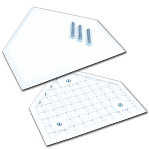 B032 - Waffle Bottom Home Plate With Spikes B032 - Waffle Bottom Home Plate With Spikes