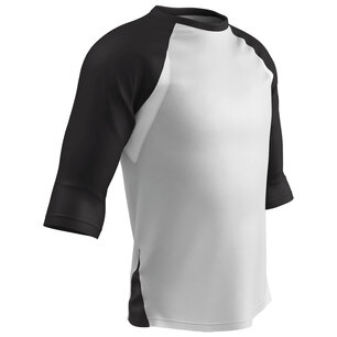 BS24 - Polyester 3/4 Sleeve Undershirt Black BS24 - Polyester 3/4 Sleeve Undershirt Black