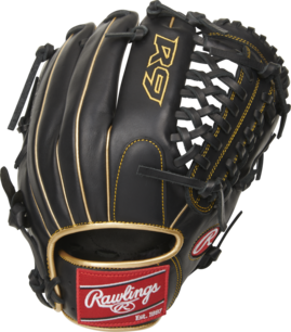 Rawlings R9 11.75" Infield/Pitcher Glove Black/Gold RHT Rawlings R9 11.75" Infield/Pitcher Glove Black/Gold RHT