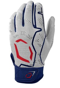 Evoshield Pro-SRZ Batting Gloves White/Navy/Red Evoshield Pro-SRZ Batting Gloves White/Navy/Red