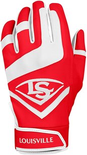 LS GENUINE SC - Louisville Slugger Genuine Batting Gloves Scarlet YS T/M XXL LS GENUINE SC - Louisville Slugger Genuine Batting Gloves Scarlet YS T/M XXL