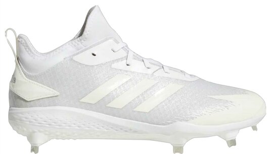 Adidas Afterburner 5 White/Silver Metal Cleats Adidas Afterburner 5 White/Silver Metal Cleats