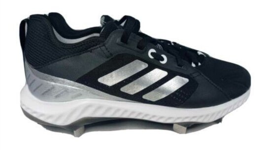 Adidas Pure Hustle Black/Silver Metal Cleats Adidas Pure Hustle Black/Silver Metal Cleats