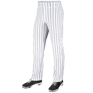 BP9UPIN - Champro Extra Long Open Bottom Pants Pinstripes White/Navy BP9UPIN - Champro Extra Long Open Bottom Pants Pinstripes White/Navy