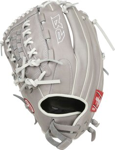 Rawlings R9 Softball 12.5" Pitcher/Outfield Glove Gray/White LHT Rawlings R9 Softball 12.5" Pitcher/Outfield Glove Gray/White LHT