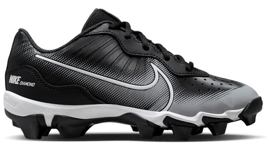 Nike Huarache 4 Black/Grey Low Rubber Cleats Beeball