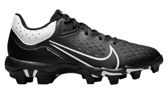 Nike Hyperdiamond 4 Black/White Rubber Cleats Nike Hyperdiamond 4 Black/White Rubber Cleats