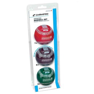 CBB7BS - Weighted Training Baseballs 7, 8 & 9 oz. CBB7BS - Weighted Training Baseballs 7, 8 & 9 oz.