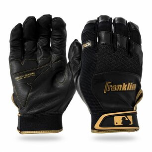 Franklin Shok Absorb Batting Gloves Black Franklin Shok Absorb Batting Gloves Black