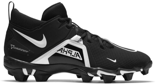 Nike Menace 3 Black/White High Rubber Cleats Nike Menace 3 Black/White High Rubber Cleats