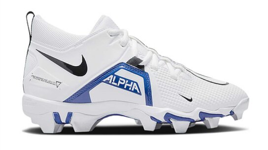 Nike Menace 3 White/Royal High Rubber Cleats Nike Menace 3 White/Royal High Rubber Cleats