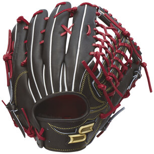 SSK ProEdge 12.75" Outfield Glove Black/Red RHT SSK ProEdge 12.75" Outfield Glove Black/Red RHT
