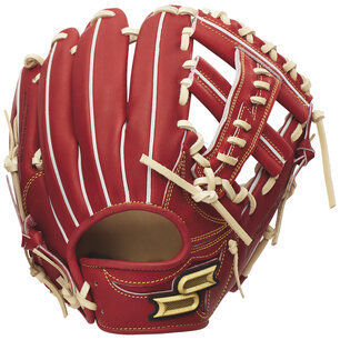 SSK ProEdge 11.5" Infield Glove Red/Tan RHT SSK ProEdge 11.5" Infield Glove Red/Tan RHT