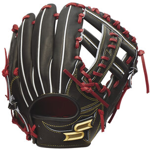 SSK ProEdge 11.5" Infield Glove Black/Red RHT SSK ProEdge 11.5" Infield Glove Black/Red RHT