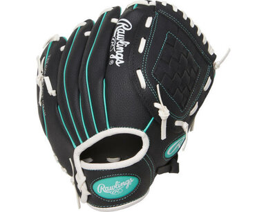 Rawlings Players Series 10" Youth Glove Black/Blue RHT Rawlings Players Series 10" Youth Glove Black/Blue RHT