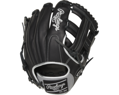 Rawlings Encore 11.25" Infield Glove Black/Silver RHT Rawlings Encore 11.25" Infield Glove Black/Silver RHT