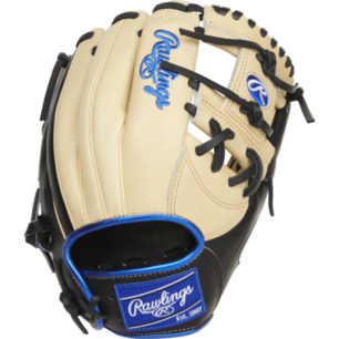 Rawlings Heart of the Hide 11.5" Infield Glove Tan/Black/Blue RHT Rawlings Heart of the Hide 11.5" Infield Glove Tan/Black/Blue RHT