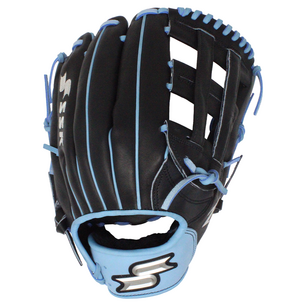 SSK Z9 12.5" Outfield Glove Black/Colombia Blue RHT SSK Z9 12.5" Outfield Glove Black/Colombia Blue RHT