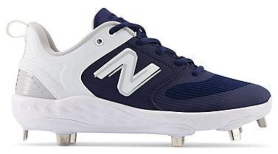 New Balance SMVELON3 Navy/White Metal Cleats New Balance SMVELON3 Navy/White Metal Cleats
