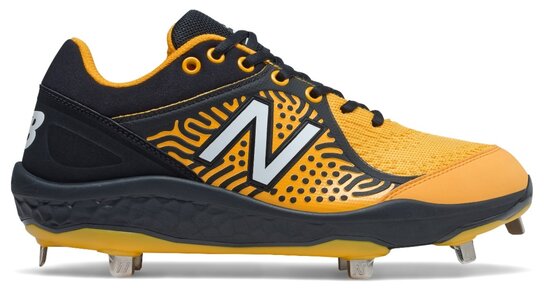 New Balance L3000BY5 Black/Yellow Metal Cleats New Balance L3000BY5 Black/Yellow Metal Cleats