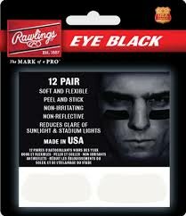 Rawlings Eye Black Stickers White Rawlings Eye Black Stickers White