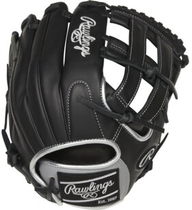 Rawlings Encore 12.25" Outfield Glove Black/Silver RHT Rawlings Encore 12.25" Outfield Glove Black/Silver RHT