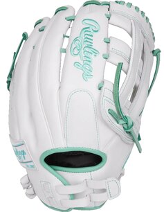 Rawlings Liberty Advanced Softball 13" Outfield Glove White/Mint RHT Rawlings Liberty Advanced Softball 13" Outfield Glove White/Mint RHT