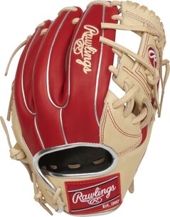 Rawlings Heart of the Hide 11.5" Infield Glove Tan/Red RHT Rawlings Heart of the Hide 11.5" Infield Glove Tan/Red RHT