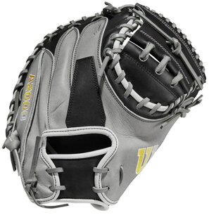 Wilson A2000 M2 33.5” Catcher Glove Gray/Black RHT Wilson A2000 M2 33.5” Catcher Glove Gray/Black RHT