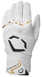 Evoshield Carbyne Batting Gloves with Strap White Evoshield Carbyne Batting Gloves with Strap White
