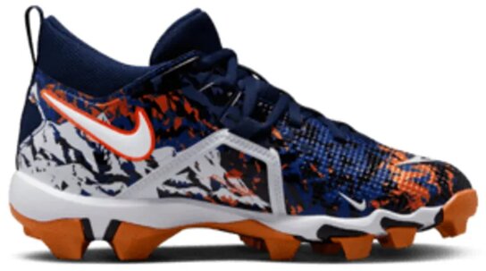 Nike Menace 3 Navy/Orange High Rubber Cleats Nike Menace 3 Navy/Orange High Rubber Cleats