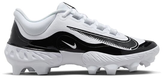 Nike Huarache Elite 4 White/Black Low Rubber Cleats Nike Huarache Elite 4 White/Black Low Rubber Cleats