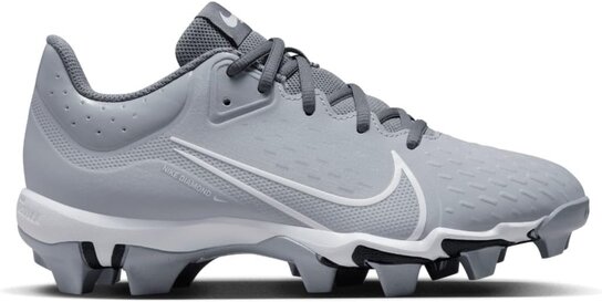 Nike Hyperdiamond 4 Grey Rubber Cleats Beeball Nike Hyperdiamond 4 Grey Rubber Cleats Beeball