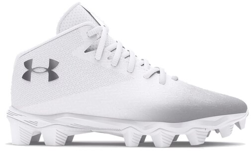 Under Armour Spotlight 4 White High Rubber Cleats Under Armour Spotlight 4 White High Rubber Cleats