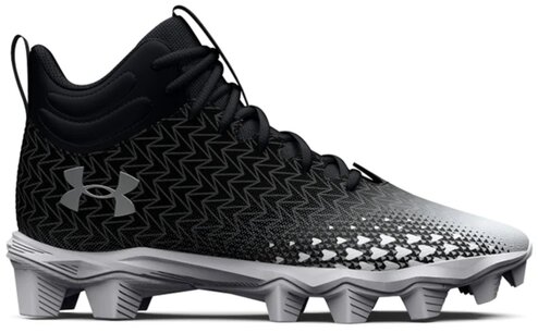 Under Armour Spotlight 3 Black High Rubber Cleats Under Armour Spotlight 3 Black High Rubber Cleats