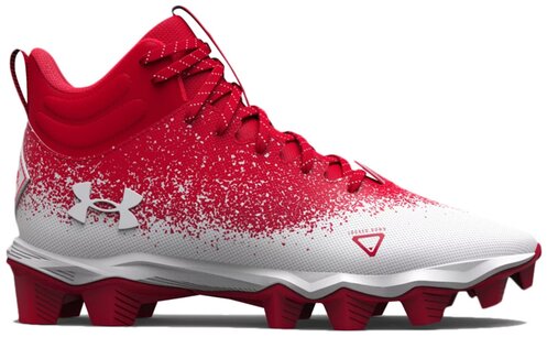 Under Armour Bermuda Scarlet/White High Rubber Cleats Under Armour Bermuda Scarlet/White High Rubber Cleats
