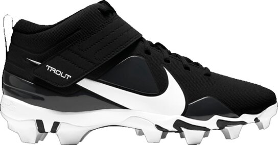 Nike Trout 7 Black High Rubber Cleats Nike Trout 7 Black High Rubber Cleats