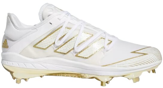 Adidas Afterburner 7 White/Gold Metal Cleats Adidas Afterburner 7 White/Gold Metal Cleats