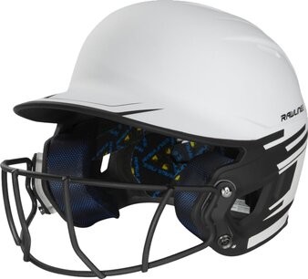Rawlings Mach Ice Softball Batting Helmet Senior White/Black Rawlings Mach Ice Softball Batting Helmet Senior White/Black