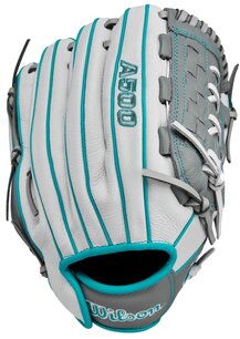 Wilson A500 Siren 11.75" All-Round Glove White/Grey/Blue RHT Wilson A500 Siren 11.75" All-Round Glove White/Grey/Blue RHT