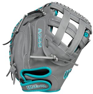 Wilson A500 Siren 32" Catcher Glove Grey/Blue RHT Wilson A500 Siren 32" Catcher Glove Grey/Blue RHT