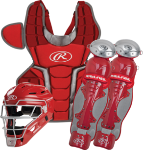 Rawlings Renegade Catcher Set Adult Scarlet Rawlings Renegade Catcher Set Adult Scarlet