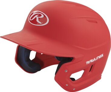 Rawlings Mach Matte Batting Helmet Scarlet Rawlings Mach Matte Batting Helmet Scarlet
