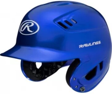 Rawlings R16/Velo Metallic Finish Batting Helmet Royal Rawlings R16/Velo Metallic Finish Batting Helmet Royal