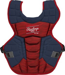 Rawlings Velo 2.0 Chest Protector Adult Navy/Scarlet Rawlings Velo 2.0 Chest Protector Adult Navy/Scarlet