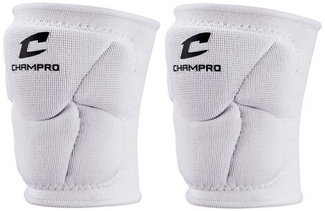 Champro Pro-Plus Low Profile Knee Pad White Champro Pro-Plus Low Profile Knee Pad White