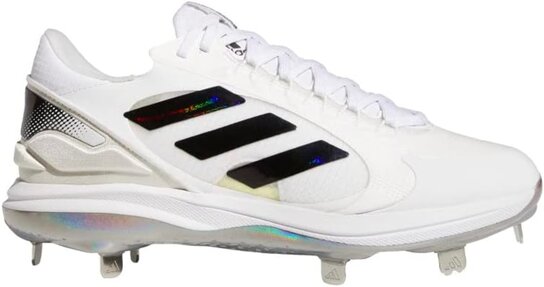 Adidas Pure Hustle 2 Elite White Metal Cleats Adidas Pure Hustle 2 Elite White Metal Cleats
