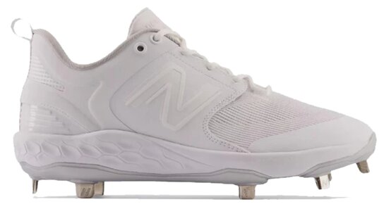 New Balance L3000AW6 White Metal Cleats New Balance L3000AW6 White Metal Cleats