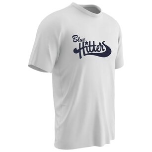 Blue Hitters Dry Gear T-Shirt White Blue Hitters Dry Gear T-Shirt White